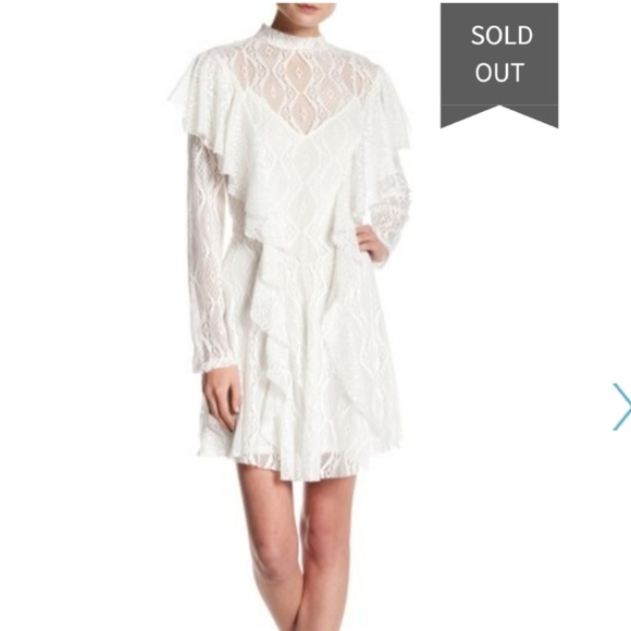 Free People Mock Neck Lace dress - Picture 1 of 7